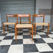 Set of 4 HW Klein chairs for Bramin