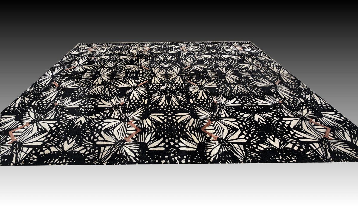 Large modern rug Roche Bobois: 3.94 x 2.73 metres