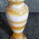 Baluster vase in real vintage honey onyx stone 25 cm