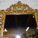 Wooden mirror carved gilded with leaf 140x98cm