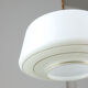 Mid-century Glass & Brass Pendant Lamp