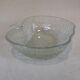 Salad bowl and cups set in molded glass, apple shape