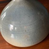 Vintage table lamp in blue ceramic