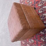 Leather ottoman chest
