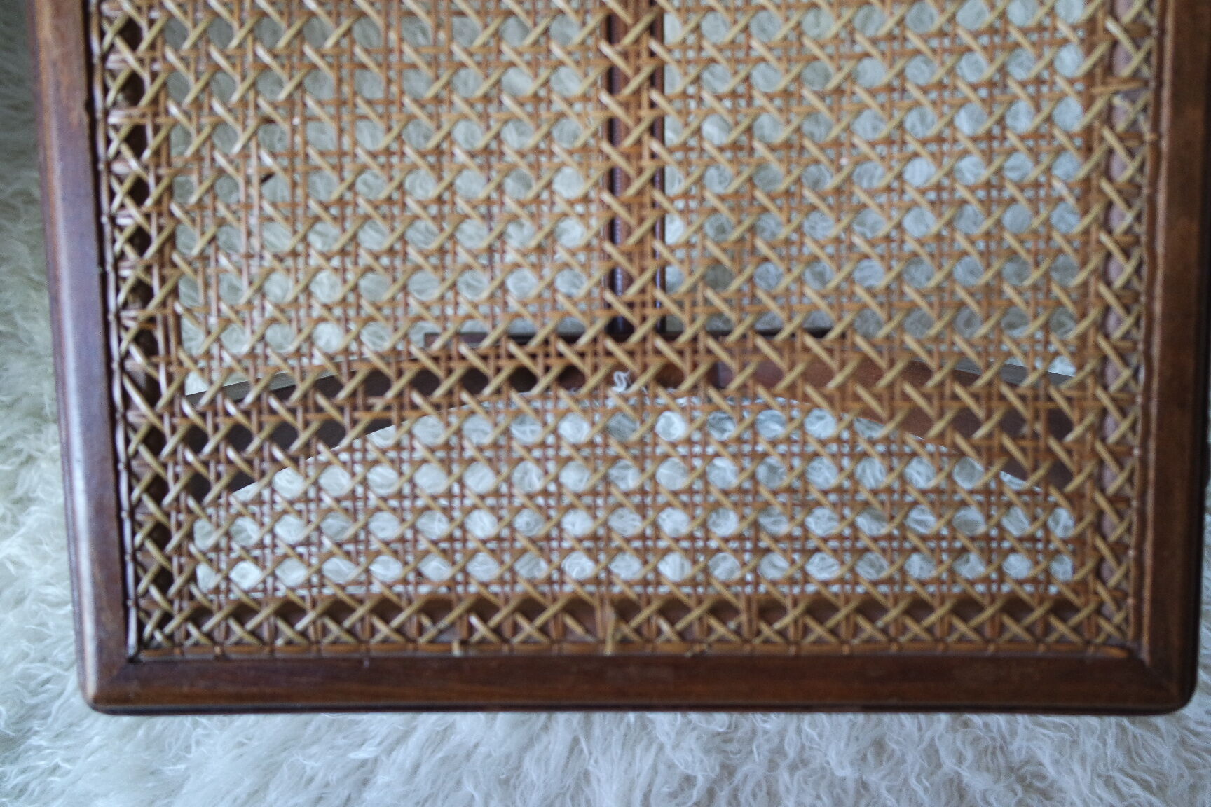 Vintage boat deck bench and canning