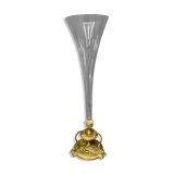 Vase cornet old, soliflore bronze