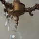 Cast bronze chandelier and crystal tassels – 3 fires