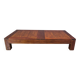 Table basse XXL en bambou, années 1980