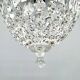 Mid Century Crystal & Brass Chandelier, Czechoslovakia