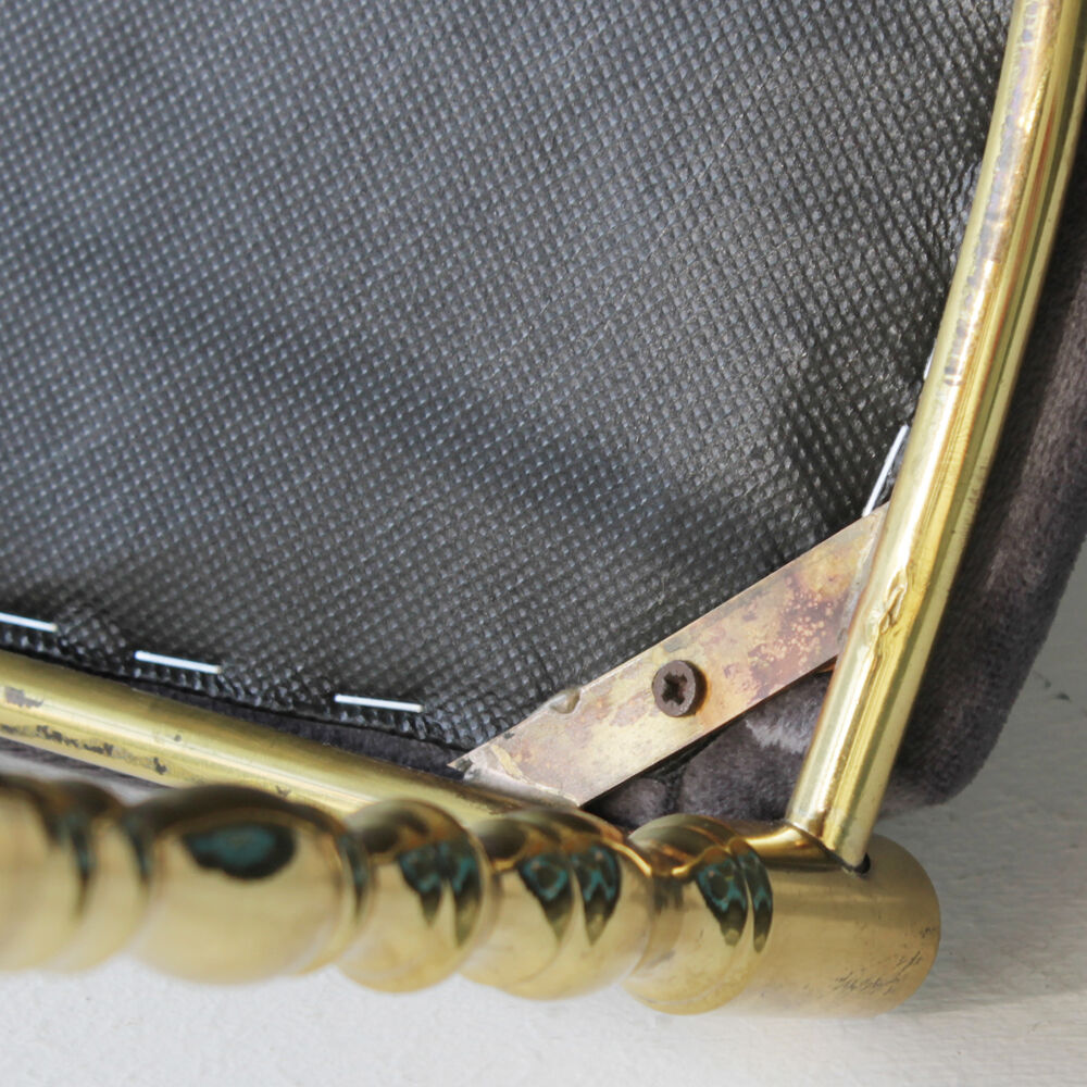 Pair of brass Italian Chiavari chairs