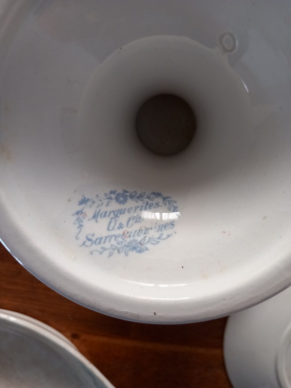 Set 4 pieces iron earth. Marguerites u&c sarreguemines