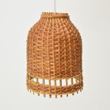 Mid-Century  Wicker Pendant from Uluv, 1960´s