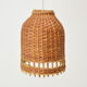 Mid-Century  Wicker Pendant from Uluv, 1960´s