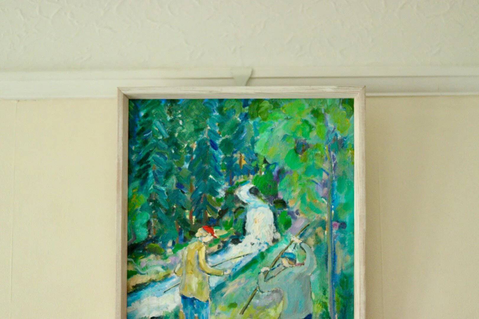 Huile sur toile suédoise originale – par Hans Lindberg
