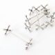Set of 6 WMF Silver-Plated Knife Rests, Jack Style, Vintage 1970s