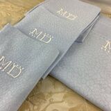 Vintage Damask Monogram Tablecloth & Napkins