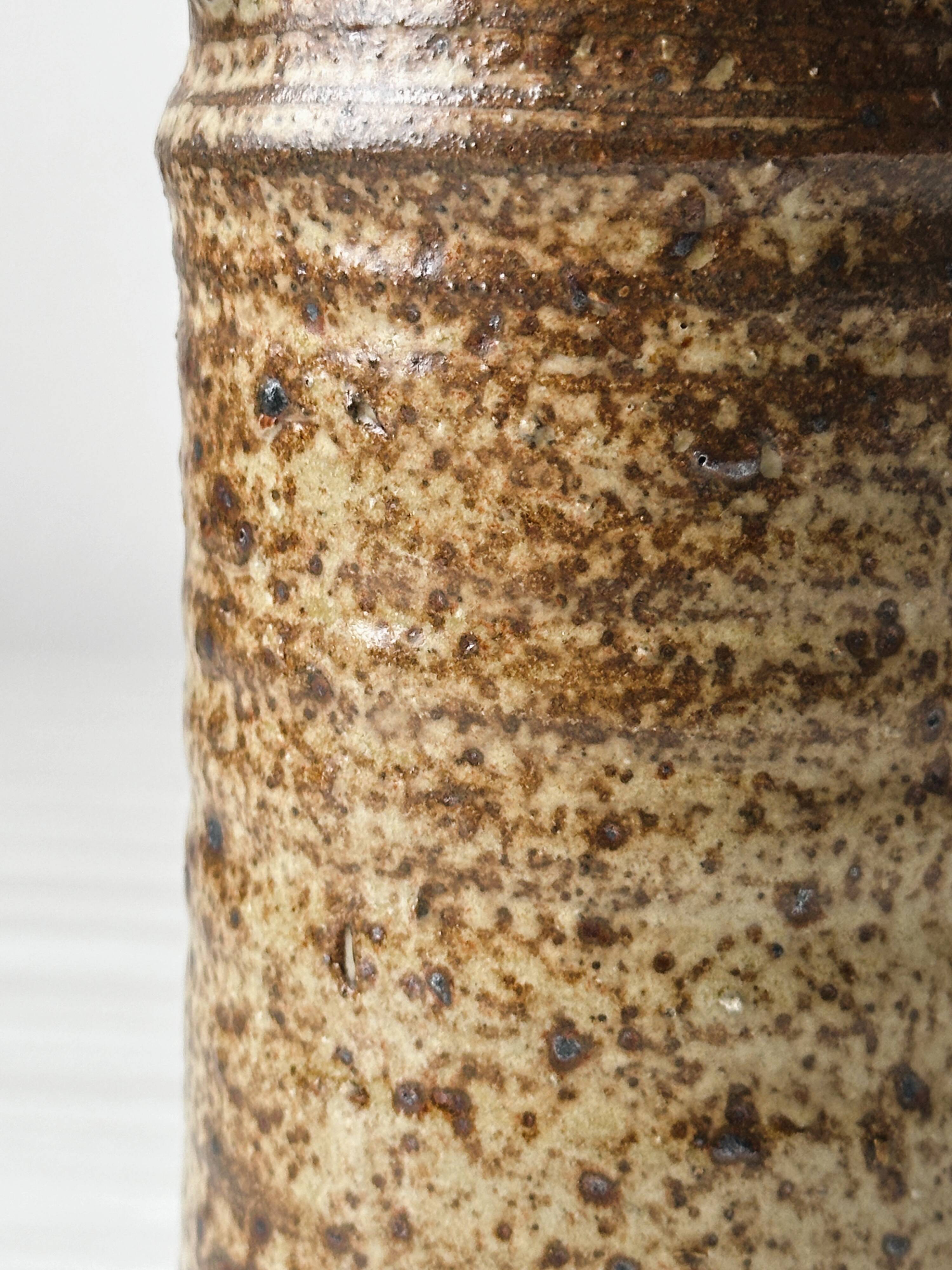 Pyrite ceramic stoneware pitcher signed Truchon Oletta Corse