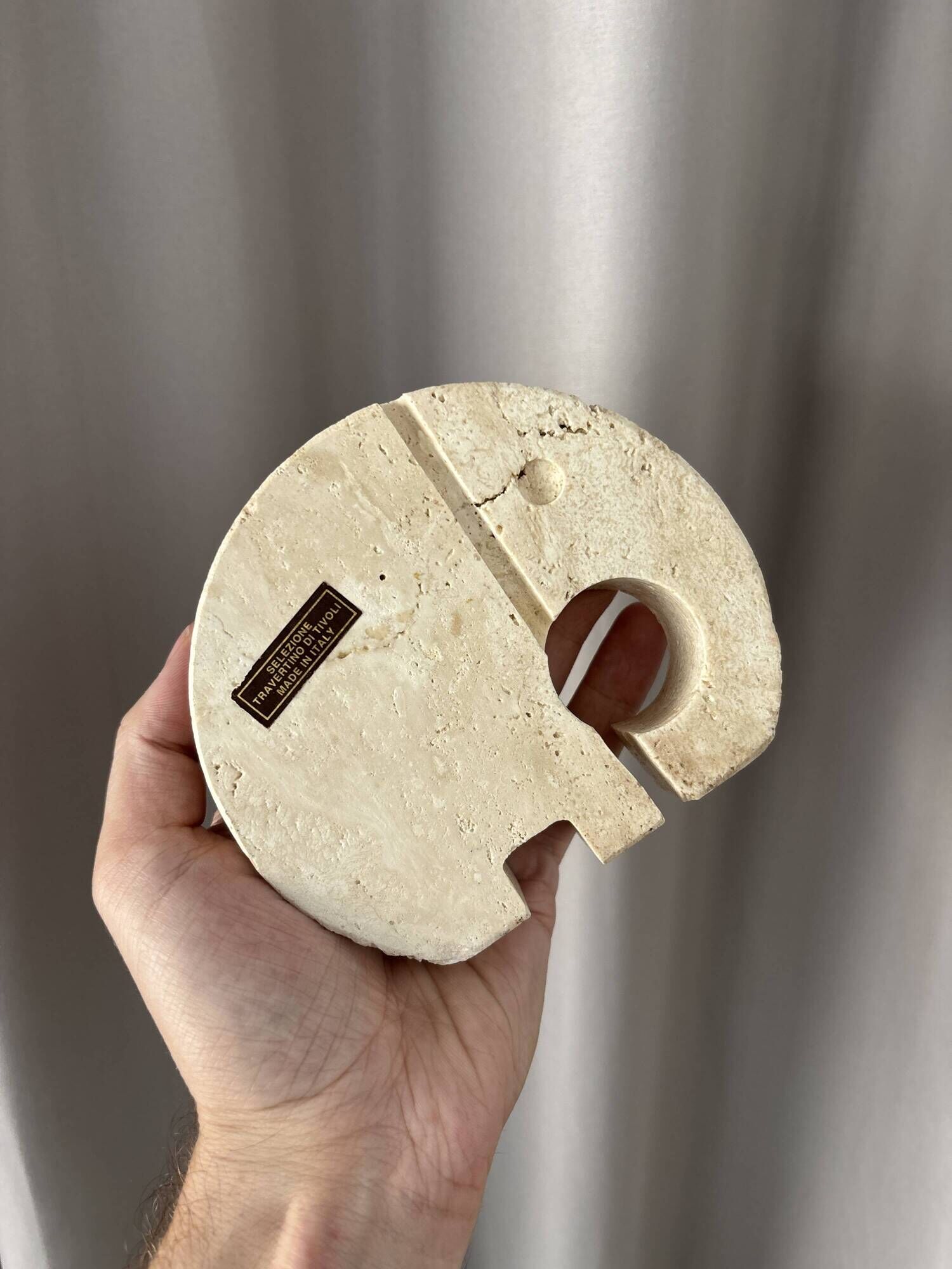 Fratelli Mannelli Travertine Elephant Sculpture / Letter Holder