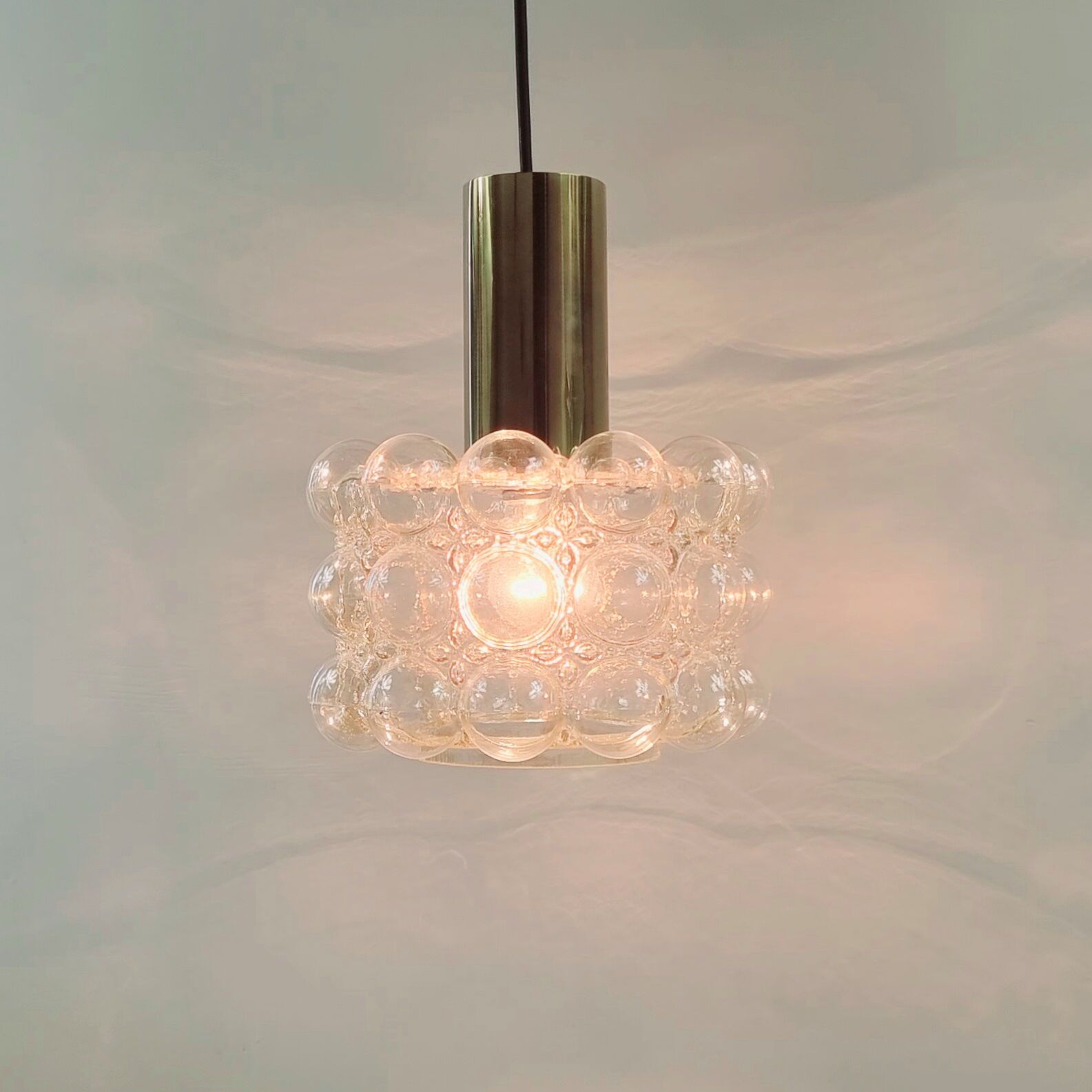 Mid-Century Modern Bubble Glass Ceiling Lamp by Helena Tynell for Limburg, Germany, 1960s