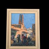 Oil on orientalist panel