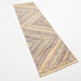 2x8 Scandinavian Kilim Runner Rug, 73x255Cm