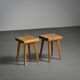 Pair of stools by Christian Durupt, Meribel 1960