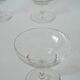 set of 4 engraved crystal champagne glasses 1950 8.5 x 10 cm