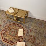 2 rattan bedside tables