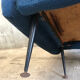 Vintage Italian Blue Armchair circa 1950