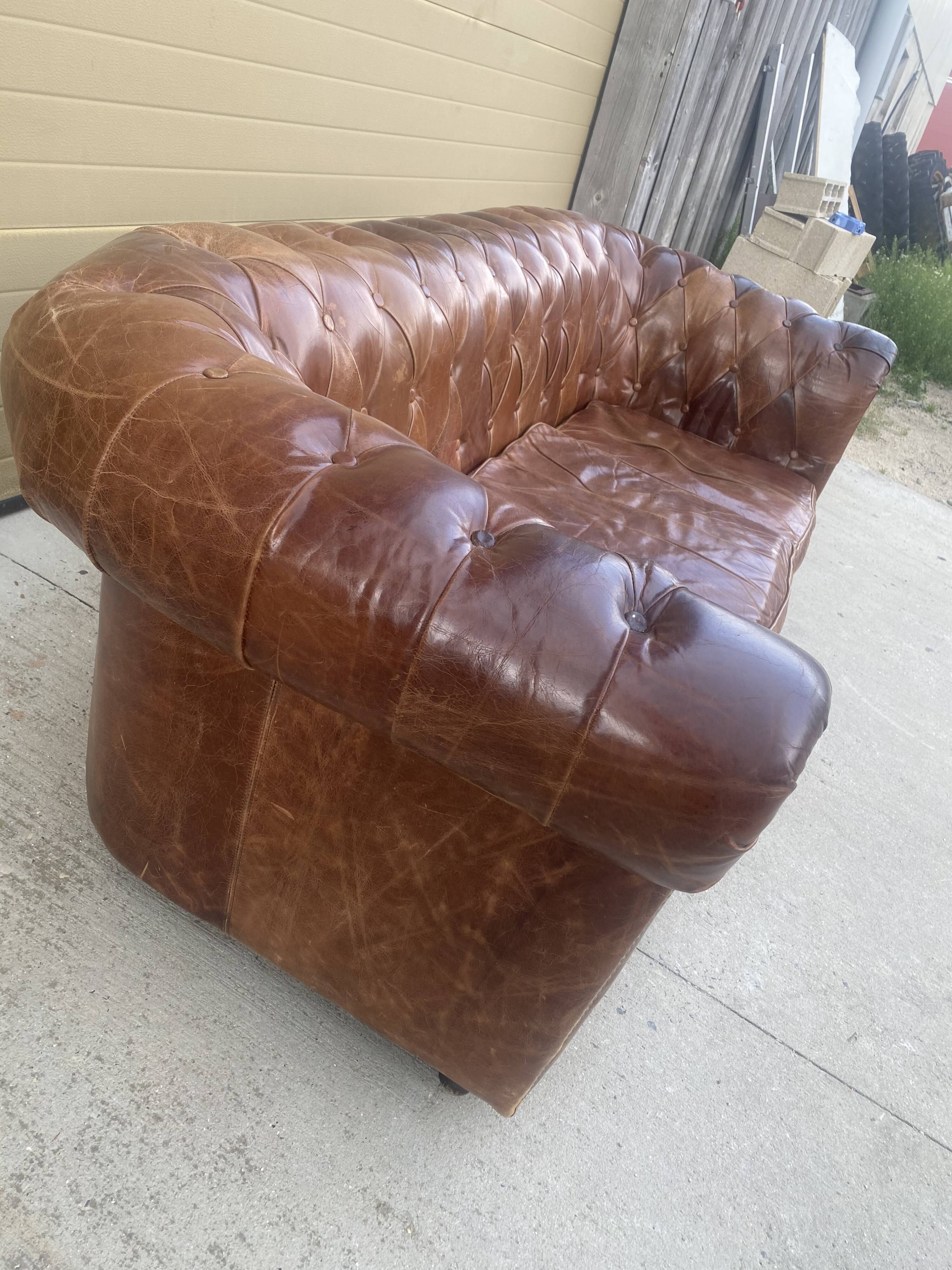 Sofa Chesterfield Brown