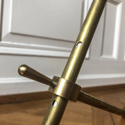 Mid-century italian yellow diabolo floor lamp