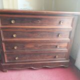 Chest of drawers 1900/20 in macassar wood 4 drawers