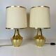 Pair of Italian Brass Table Lamp, 1970s