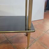 Wheeled service with brass legs