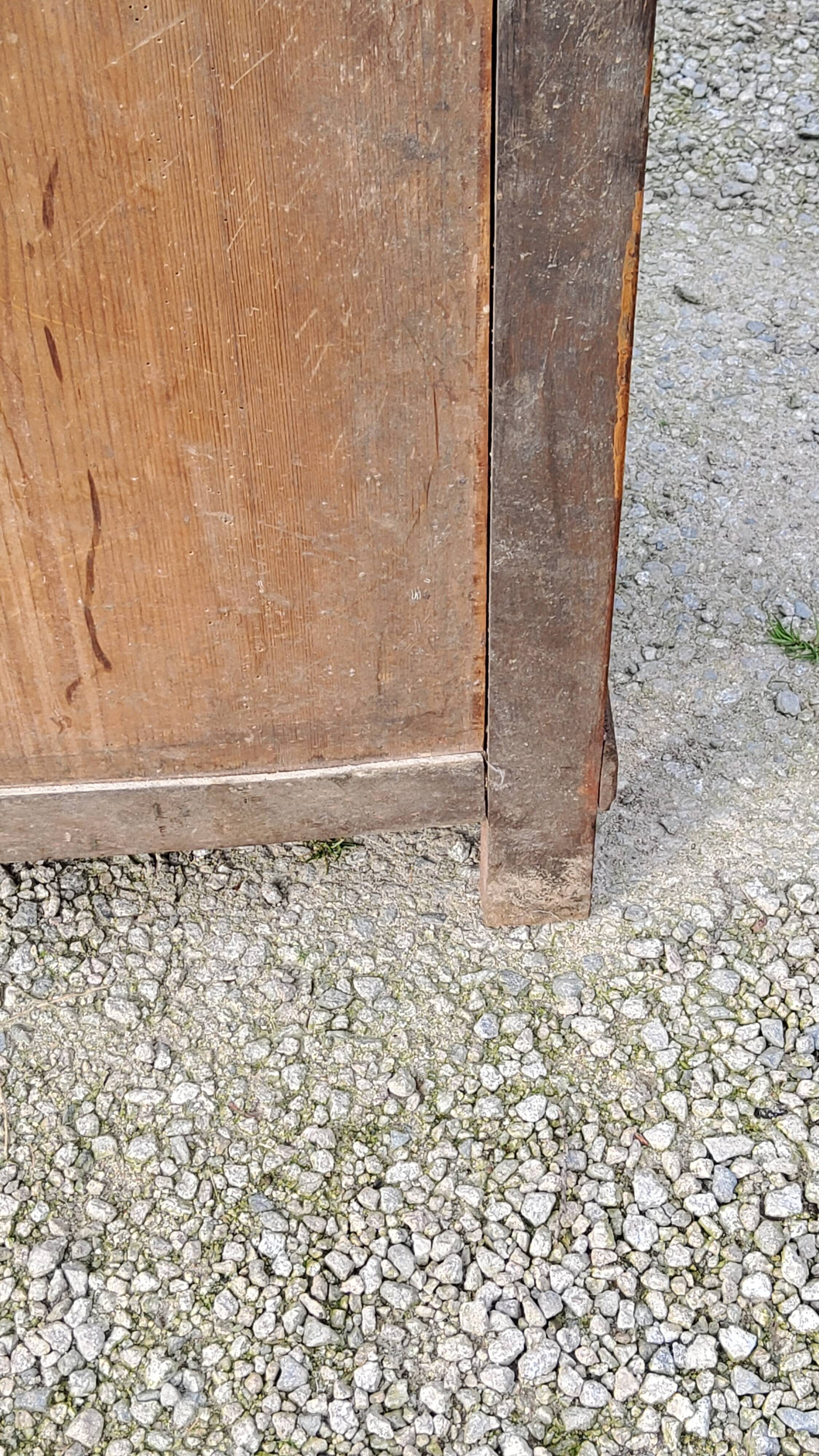 Parisian sideboard in solid oak and solid poplar early 20th century