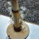 Lampe vintage des années 50 tôle, plexi et bois