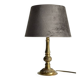 MASSIVE BRASS LAMP and VINTAGE Velvet