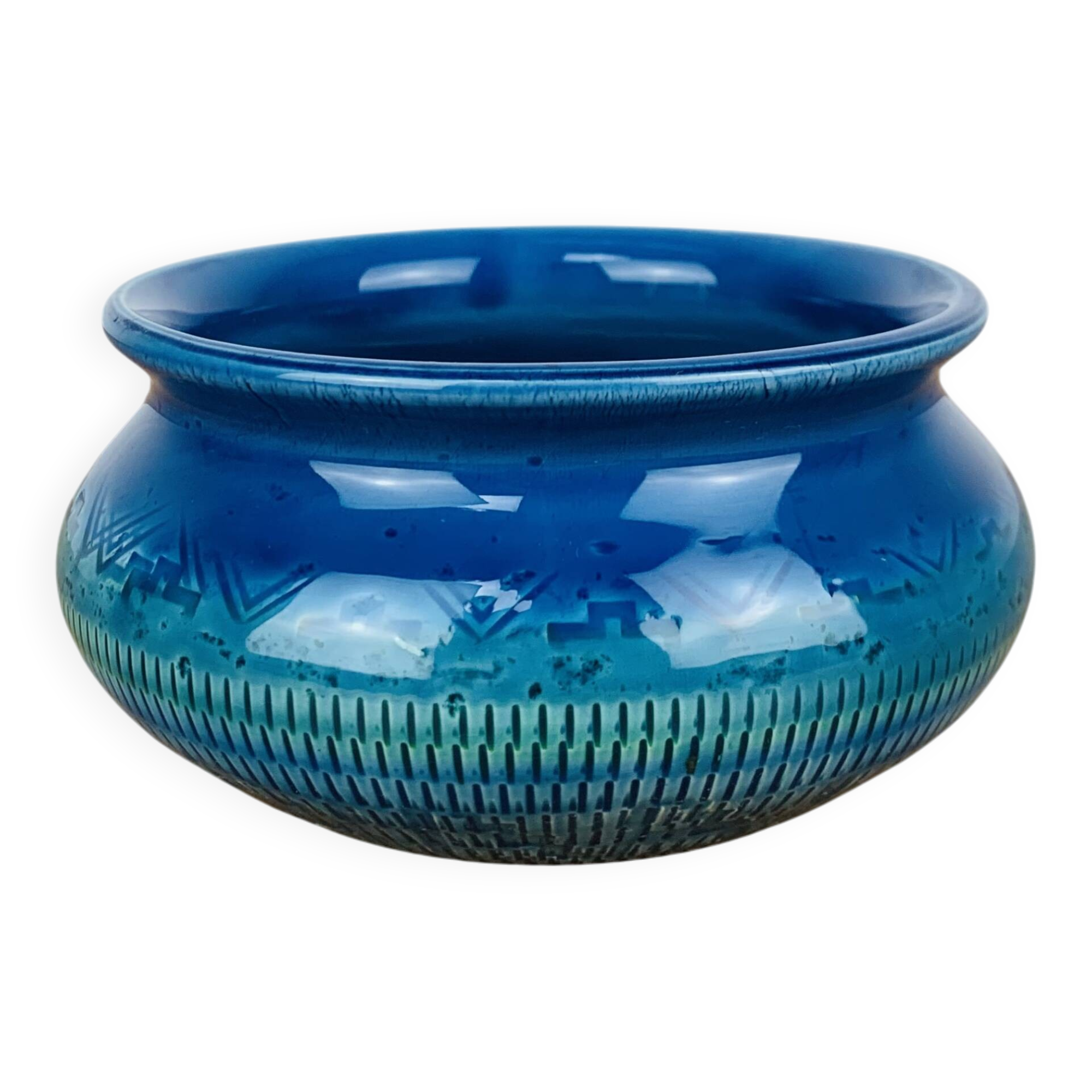 Vide poche céramique "Rimini Blue" style Aldo Londi