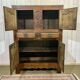 19th century Breton 4-door chestnut sideboard