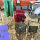 Space age red Ice Bucket, Guzzini Italy, ca. 1970s