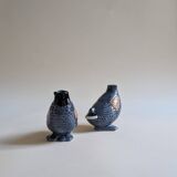 Pair of duck vases in slip