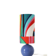 Handcrafted table lamp – Vintage ceramic and graphic design