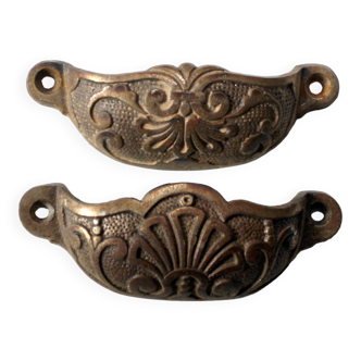 Pair of bronze handles