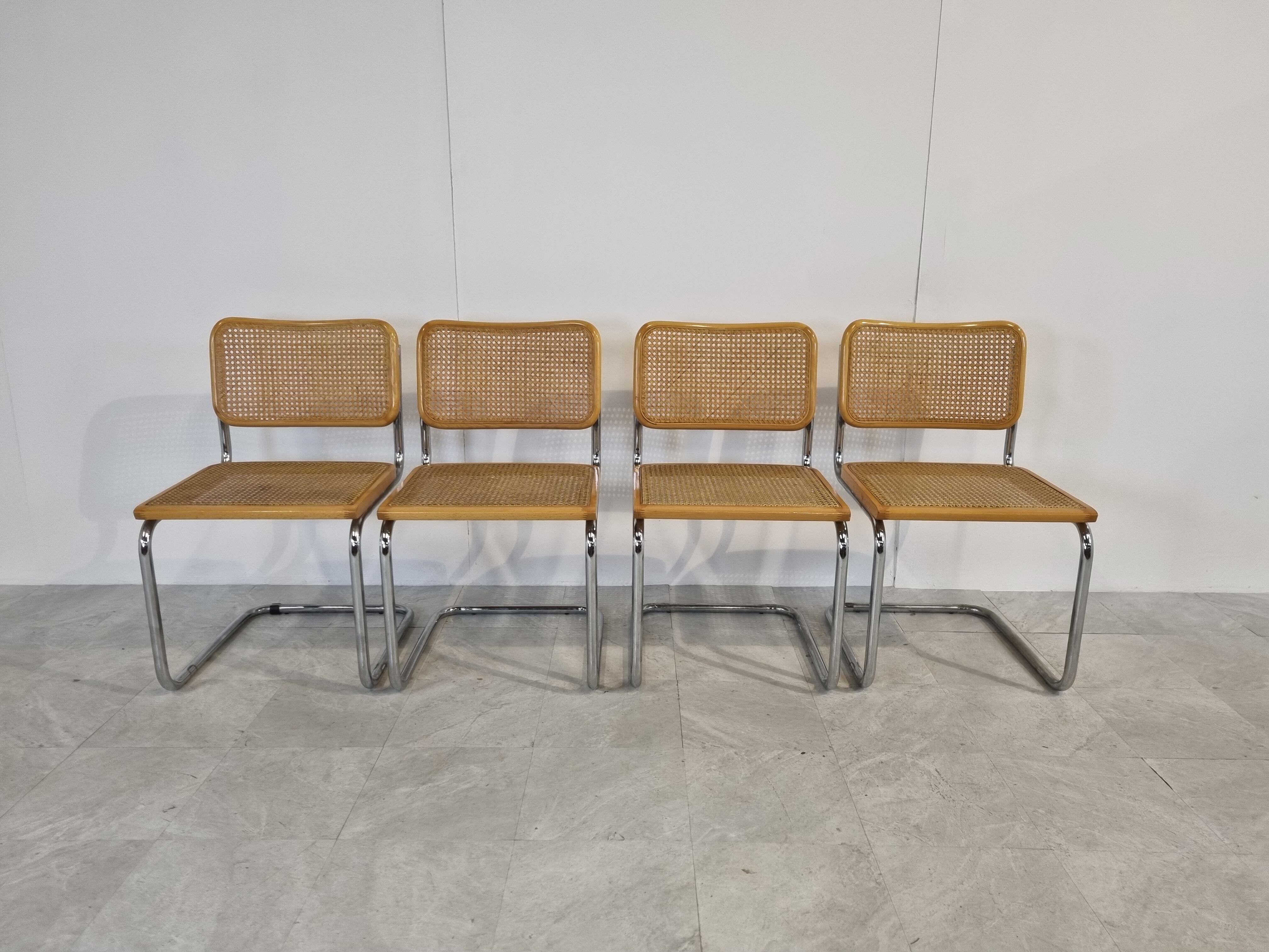 Marcel Breuer cesca dining chairs set of 4