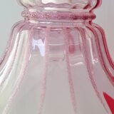 Pink glass pendant lamp