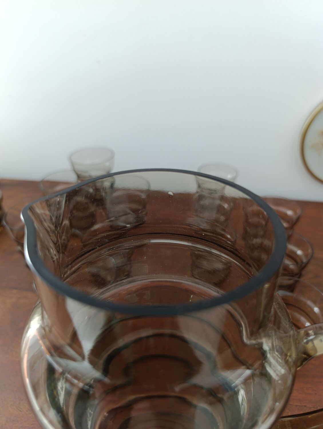 Service à Boisson Vintage Prestige XL - Verre Fumé Ambré Années 60/70