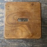 Boarding school stool in oak and plywood 1950