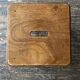 Boarding school stool in oak and plywood 1950