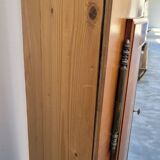Encoignure armoire d'angle vitré en merisier ancienne 1900s