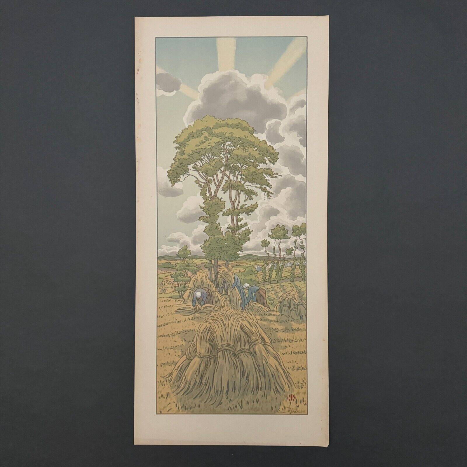 Lithograph by Henri Rivière, The Magic of the Hours - The Rising Storm